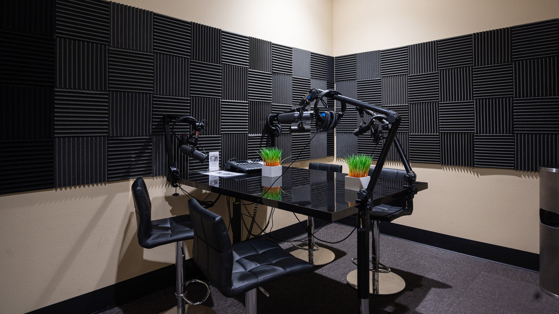 Podcast recording studio